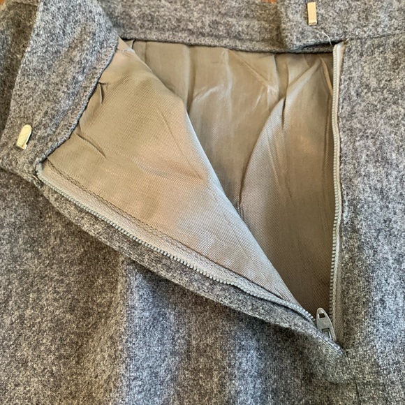 Womens Vintage Union Made Gray Wool Skirt by The Villager - Picture 6 of 10